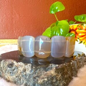 New handmade agate gemstone crystal stretch bracelet high quality boho fairy
